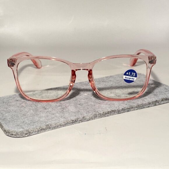 1515 Colette 1.75 Pink Reading Glasses Soft Butterfly Readers NWT - Picture 2 of 9